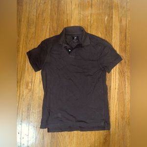 J. Crew Vintage Pique Polo Dark Brown Medium